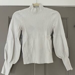 Maeve by Anthropologie mock puffy long sleeve
